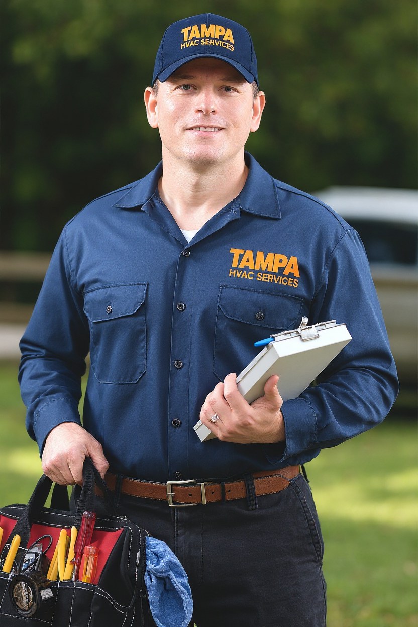 Tampa HVAC Services technician ready to serve